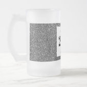 誕生かわいらし日パーソナライズされたガラスマグギフト21 フロストグラスビールジョッキ (左)