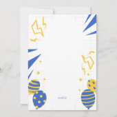 誕生すごい日パーティーの写真 招待状 (裏面)