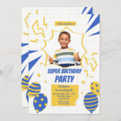 誕生すごい日パーティーの写真 招待状 (正面/裏面)