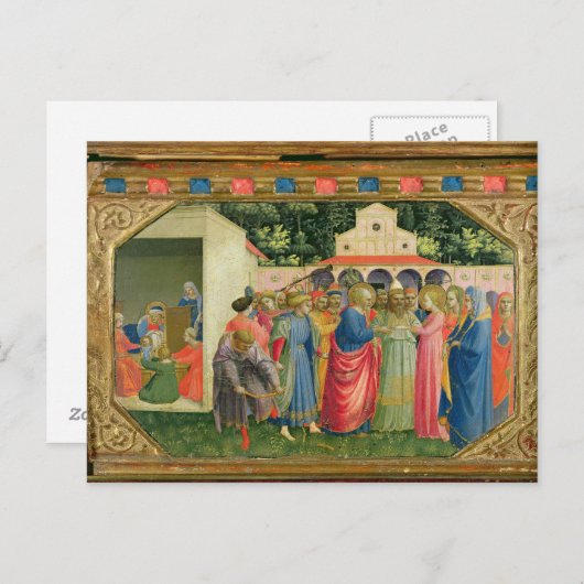 誕生とヴァージンの結婚 ポストカード (正面/裏面)