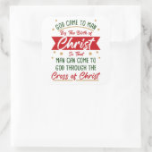 誕生と十字架イエスキリストのクリスマス信仰 スクエアシール (バッグ)