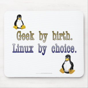 誕生によるギーク。 選択によるLinux マウスパッド