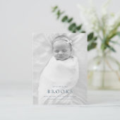 誕生のお知らせの写真はがき ポストカード (スタンド正面)