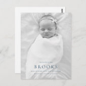 誕生のお知らせの写真はがき ポストカード (正面/裏面)