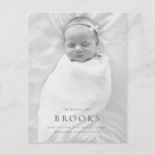 誕生のお知らせの写真はがき ポストカード (正面)