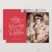 誕生のお知らせクリスマスカード シーズンカード (正面/裏面)