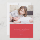 誕生のお知らせクリスマスカード シーズンカード (裏面)