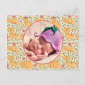 誕生のお知らせ遊ハッピーキャッツ ポストカード (正面)