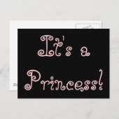 誕生のお知らせ「それは、プリンセス!」 案内ポストカード (正面/裏面)