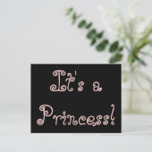 誕生のお知らせ「それは、プリンセス!」 案内ポストカード (スタンド正面)