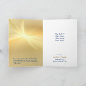 誕生のイエス出生クリスマスカード カード (内部)