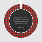 誕生のイエズレッドジンガムアクリルオーナメント オーナメント (裏面)