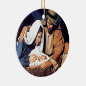 誕生のクリスマス装飾 セラミックオーナメント (右)