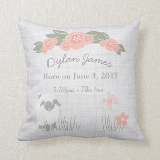 誕生のベビーの枕子ヒツジの男の子の女の子の子供部屋 クッション