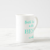 誕生の仕事は最も最高のな仕事のコーヒー・マグです ボーンチャイナマグカップ (正面右)