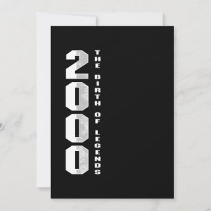 誕生の伝説2000 20th誕生日ギフト 招待状