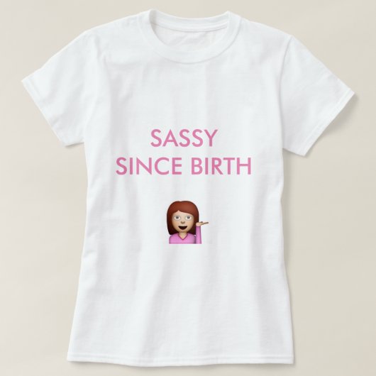 誕生の女の子のemojiのかわいいTシャツ以来粋 Tシャツ (デザイン正面)