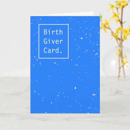 誕生の寄贈者 カード (黄色い花)