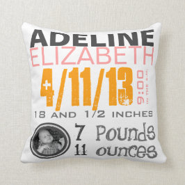 誕生の枕 クッション