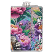 誕生の生意気な頭が切れる口のおもしろいショット フラスク (裏面)