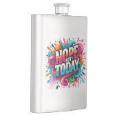 誕生の生意気な頭が切れる口のおもしろいショット フラスク (右)