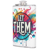 誕生の生意気な頭が切れる口のおもしろいショット フラスク (左)