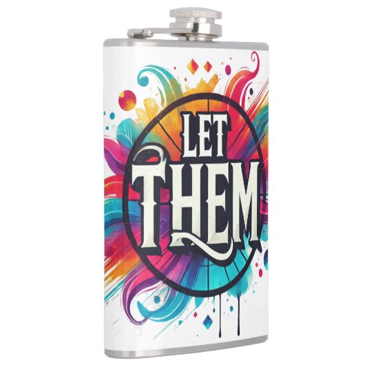 誕生の生意気な頭が切れる口のおもしろいショット フラスク (右)