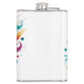 誕生の生意気な頭が切れる口のおもしろいショット フラスク (裏面)