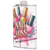 誕生の生意気な頭が切れる口のおもしろいショット フラスク (左)