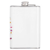 誕生の生意気な頭が切れる口のおもしろいショット フラスク (裏面)