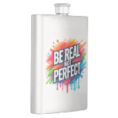 誕生の生意気な頭が切れる口のおもしろいショット フラスク (右)