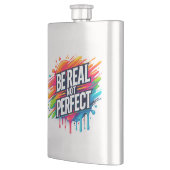 誕生の生意気な頭が切れる口のおもしろいショット フラスク (左)