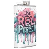 誕生の生意気な頭が切れる口のおもしろいショット フラスク (右)