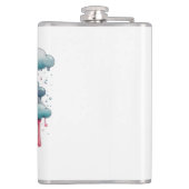 誕生の生意気な頭が切れる口のおもしろいショット フラスク (裏面)