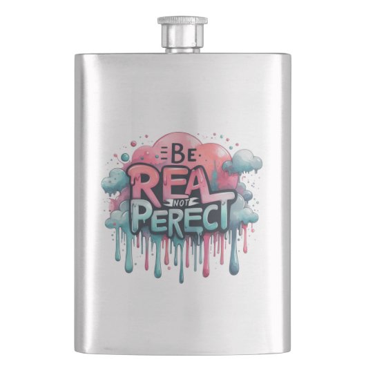 誕生の生意気な頭が切れる口のおもしろいショット フラスク (正面)