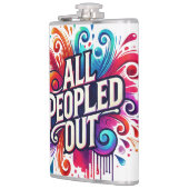 誕生の生意気な頭が切れる口のおもしろいショット フラスク (左)