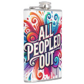 誕生の生意気な頭が切れる口のおもしろいショット フラスク (右)