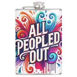 誕生の生意気な頭が切れる口のおもしろいショット フラスク