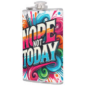 誕生の生意気な頭が切れる口のおもしろいショット フラスク (左)