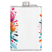 誕生の生意気な頭が切れる口のおもしろいショット フラスク (裏面)