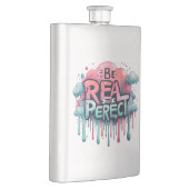 誕生の生意気な頭が切れる口のおもしろいショット フラスク (右)