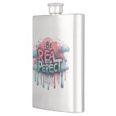 誕生の生意気な頭が切れる口のおもしろいショット フラスク (左)