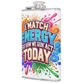 誕生の生意気な頭が切れる口のおもしろいショット フラスク (左)