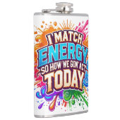 誕生の生意気な頭が切れる口のおもしろいショット フラスク (右)