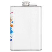 誕生の生意気な頭が切れる口のおもしろいショット フラスク (裏面)