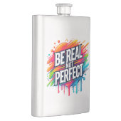 誕生の生意気な頭が切れる口のおもしろいショット フラスク (右)