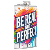 誕生の生意気な頭が切れる口のおもしろいショット フラスク (右)