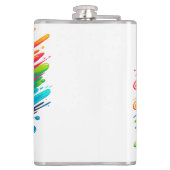 誕生の生意気な頭が切れる口のおもしろいショット フラスク (裏面)