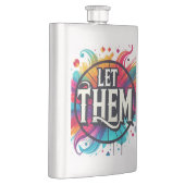 誕生の生意気な頭が切れる口のおもしろいショット フラスク (右)