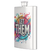 誕生の生意気な頭が切れる口のおもしろいショット フラスク (左)